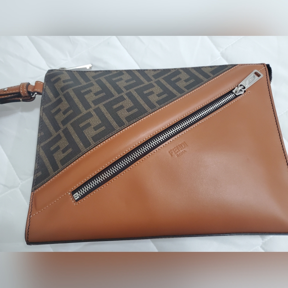 Authentic Fendi flat pouch